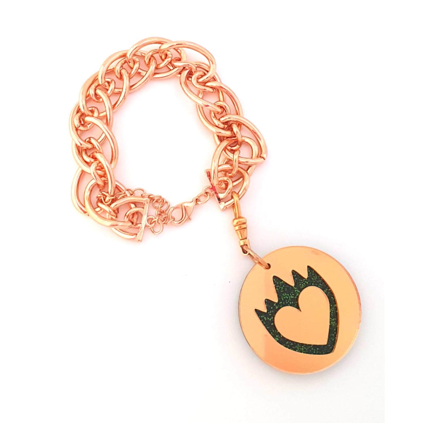 'shape of my heart' of my heart' charm