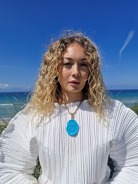 'Schiaparelli and the Sea' Shark Eye Shell Pendant