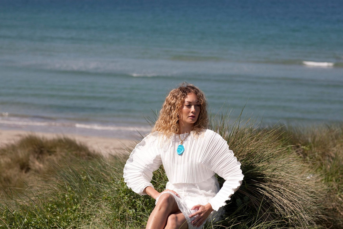 'Schiaparelli and the Sea' Shark Eye Shell Pendant