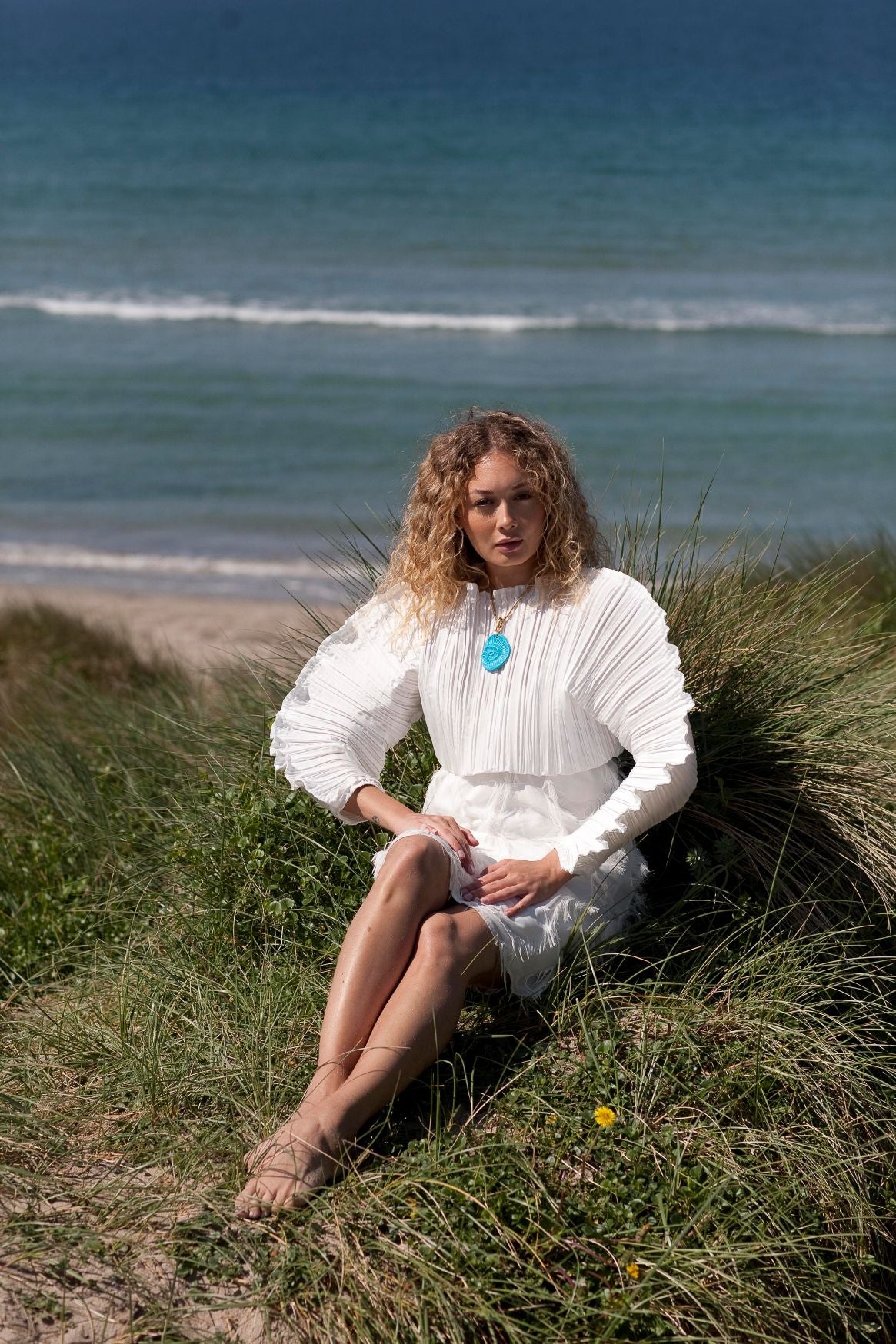 'Schiaparelli and the Sea' Shark Eye Shell Pendant