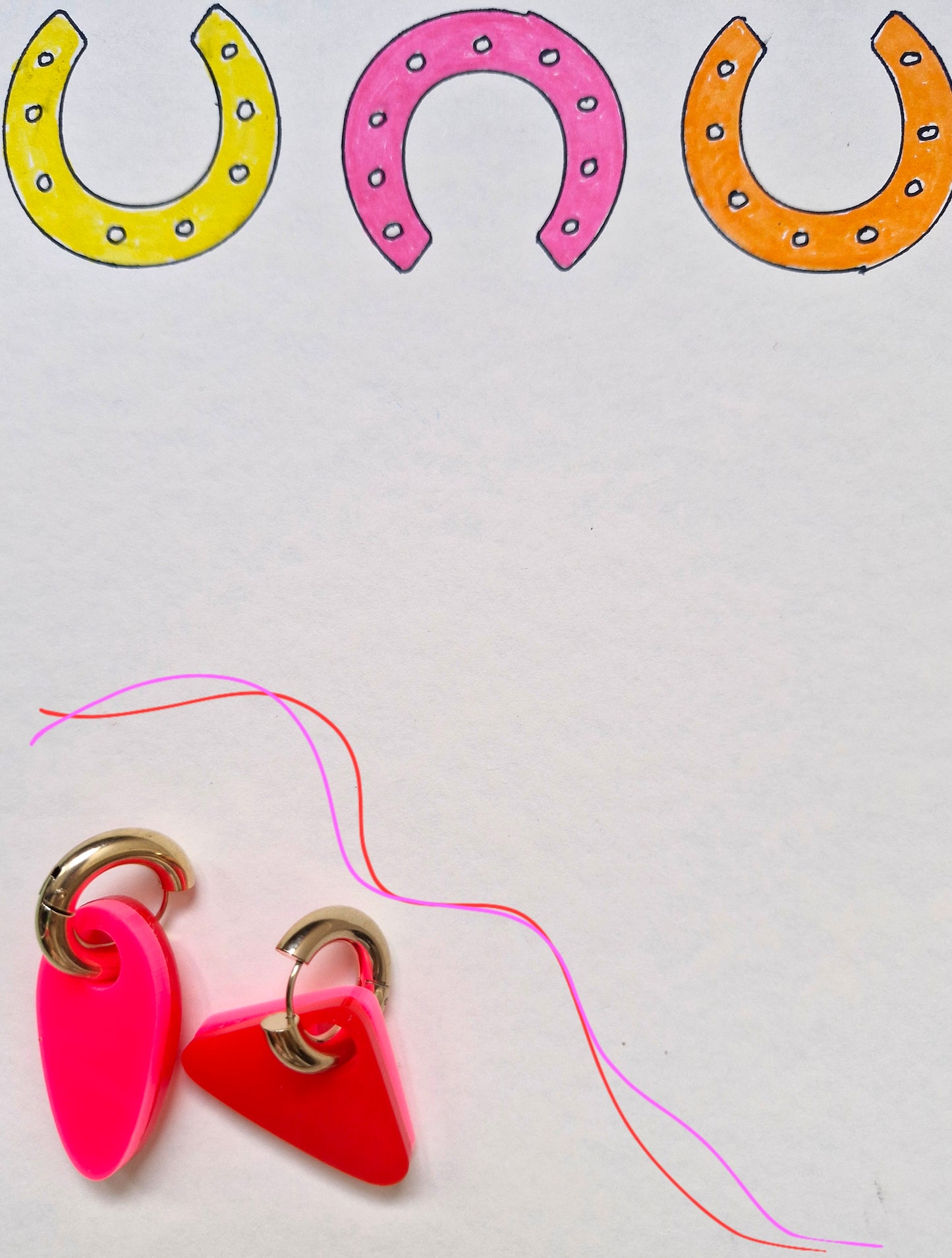 'birth of day' charm hoop earrings