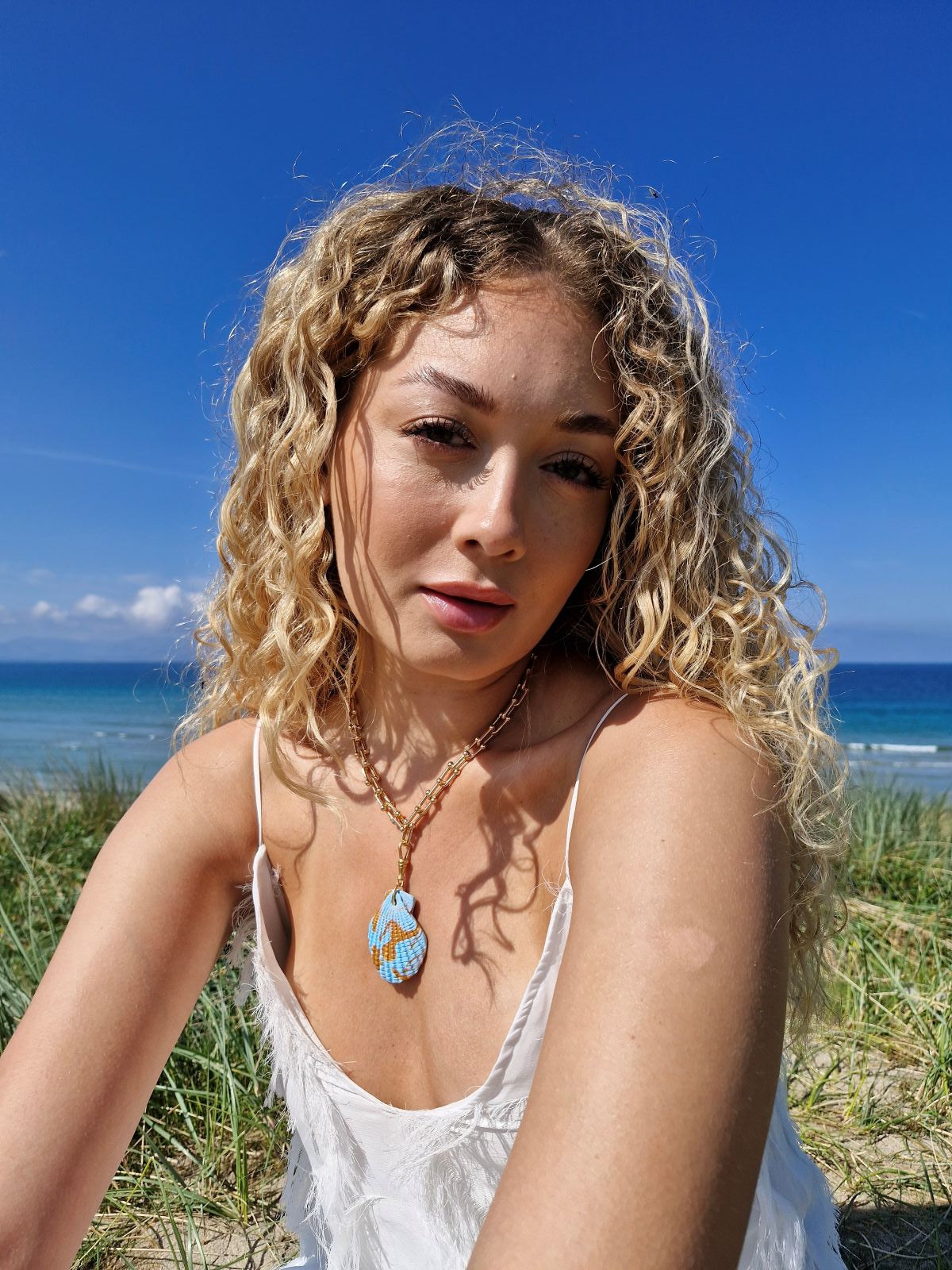 'Schiaparelli and the Sea' Sea Scallop Shell Pendant